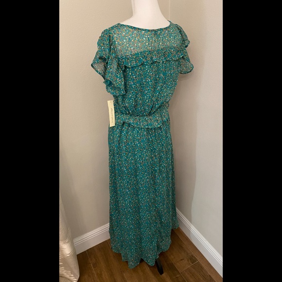 Green Floral Dress - Picture 6 of 7